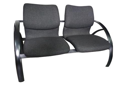 WT-321-2 two seater fabric airport bench